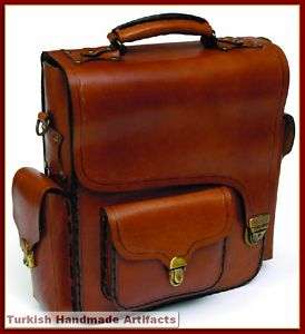HANDMADE ARTIST PAINTER Leather Bag Satchel 68X D  
