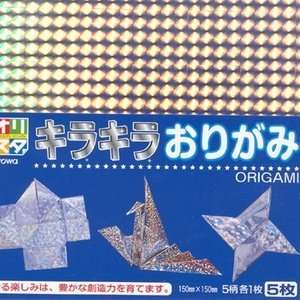  Japanese 5 Sheets Origami Folding Paper 6in Prism #8505 