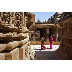  Women Walking Through Jain Temple by Johnny Haglund, 72x48 
