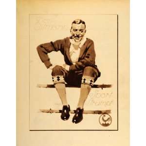  1926 Ludwig Hohlwein Altmann Sport Sock Man Fashion Ad 