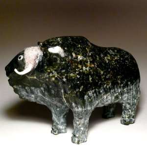 Inuit Art Muskox By Jomie (Joamie) Aipeelee Carving/ Collectable 