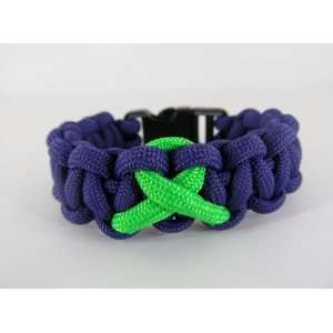  Alzheimers Awareness Loop Paracord Bracelet 7 Inches 