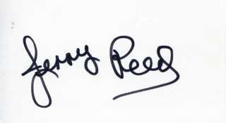 JERRY REED: Deceased Country Star Actor Autograph  