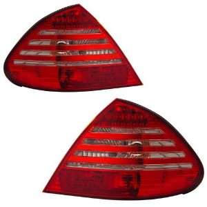  2003 2006 Mercedes Benz W211 KS LED Red/Clear Tail Lights 