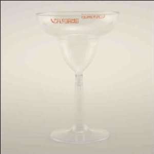  Clear 12 oz. recyclable plastic margarita glass with 
