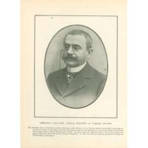  1904 Print Theophile Delcasse French Politician 