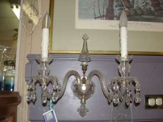 1780 1790 ANTIQUE PAIR OF ADAM STYLE CRYSTAL SCONCE**  