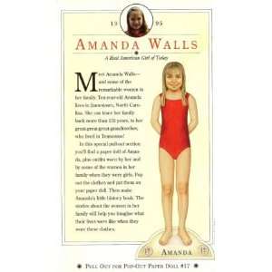   Real Life American Girl Paper Doll   Amanda Walls (#17) Toys & Games