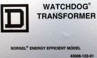 Square D Watchdog Sorgel 75KVA Dry 3 Phase Transformer  