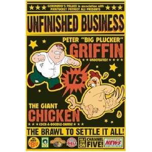  FAMILY GUY   PETER VS THE CHICKEN   NEW POSTER(Size 24x36 