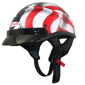  Outlaw 3D American Flag Half Helmet   XXL Automotive