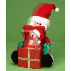  Musical Dancing Plush Santa w/ Pop Up Box   10 Home 