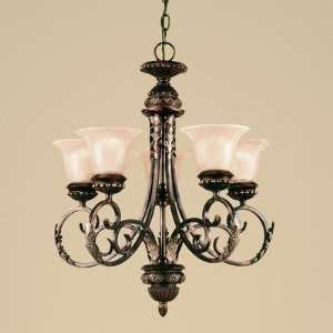 Round Table Gilded Iron 21 Wide Chandelier