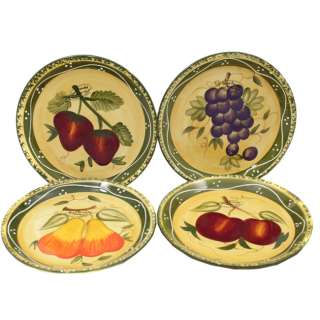 Tuscan Collection Hand Painted 4 Piece Salad Plates 820335884270 