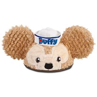 Hat features white denim sailor hat with blue appliqué Duffy and 