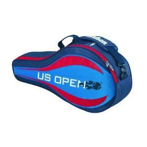  Wilson 11 US Open Triple Tennis Bag: Sports & Outdoors