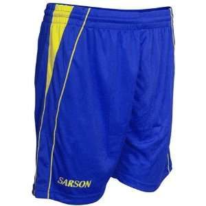  Sarson USA Athens Soccer Shorts ROYAL/YELLOW YXS Sports 