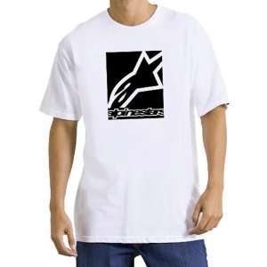  Alpinestars Box Logo Mens Short Sleeve Sports Wear T 