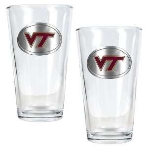 Virginia Tech University Hokies 2 pc. Pint Ale Glass Set  