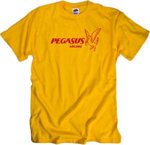 Pegasus Airlines Retro Logo Turkish Airline T Shirt  
