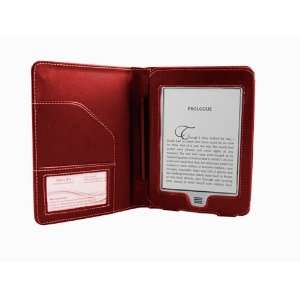  Navitech Red Premium Executive Leather Flip Folio Book 