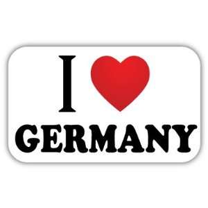 Love GERMANY Car Bumper Sticker Decal 5 X 3