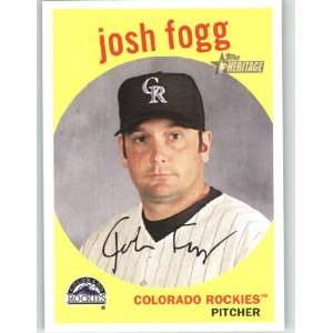  2008 Topps Heritage #161 Josh Fogg   Colorado Rockies 
