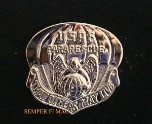 US AIR FORCE PARARESCUE OTHERS LIVE ANGEL PIN RESCUE  