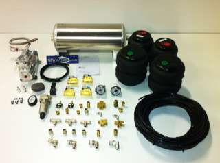   BASIC FRONT & BACK AIR RIDE KIT WITH AIR LIFT BAGS,ASCO VALVES  