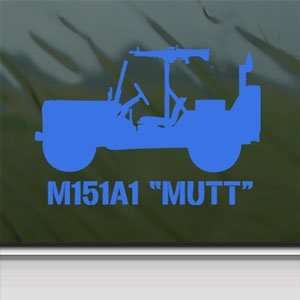  M151 Mutt Vietnam Era Jeep M60 MG Blue Decal Car Blue 