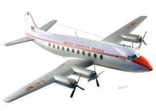 Vickers Viscount BEA Wood Desktop Airplane Model  