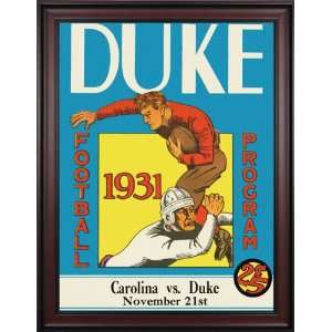  1931 Duke Blue Devils vs. North Carolina Tar Heels 36 x 48 