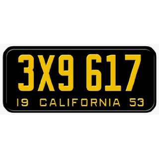   STATE PLATE   EMBOSSED WITH YOUR CUSTOM NUMBER