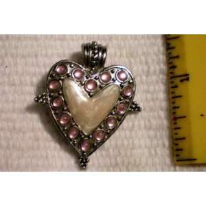  Pendant for Necklace    Costume Jewelry    Pink Stones on 