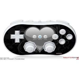  Wii Classic Controller Skin   Glass Heart Grunge Gray by 