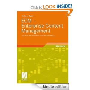 ECM   Enterprise Content Management Konzepte und Techniken rund um 
