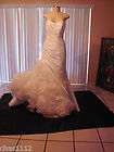 beautiful gown by alfred angelo size 4 diamond white tulle affetat 
