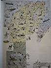   REPRO Houghton County MI Pictorial/Cari​cature MAP / 1996 Reprint