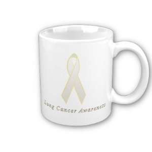 Lung Cancer Awareness Ribbon Coffee Mug