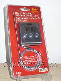 Digital Roasting Cooking Oven Thermometer & Timer NEW  