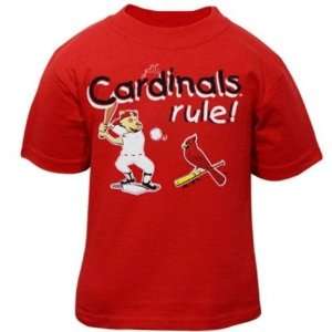 Infant St. Louis Cardinals Red Game Sweep Tshirt  Sports 