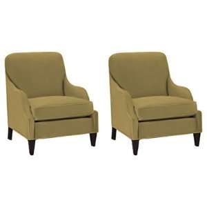  Colette Designer Style Fabric Accent Chair: Set of 2 