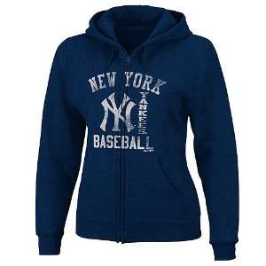 New York Yankees Grandstand Hero Full Zip Hooded Fleece by Majestic 