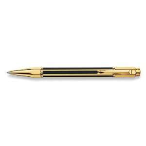  Caran Dache Varius Chinablack, gold plated Ballpoint Pen 