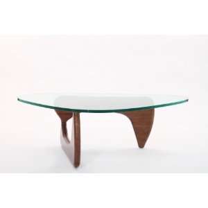 Isamu Noguchi Coffee Table with Walnut Base  High Quality Reproduction 