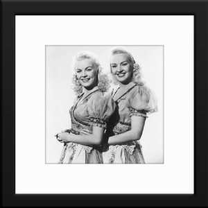  Betty Grable & June Haver Custom Framed And Matted B&W 