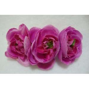  NEW Small Purple Ranunculus Hair Flower Clip, Limited 