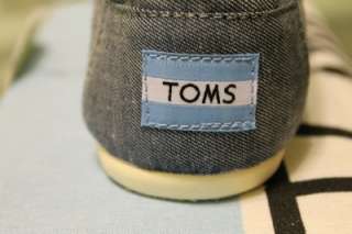 NEW TOMS Women Classic Corry Chambray SHOES sz 5, 6, 6.5, 7, 7.5, 8, 8 