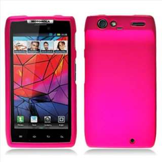 Pink Hard Protector Case Cover for Verizon Motorola DROID RAZR XT912 