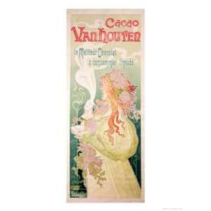  Poster Advertising Cacao Van Houten, Belgium, 1897 Giclee 